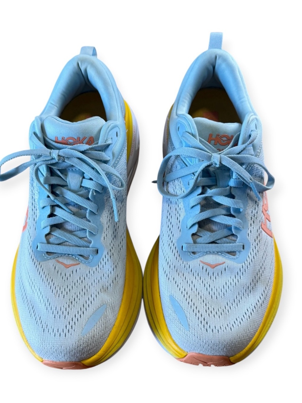 Hoka One One Bondi 8 ‘Blue Summer Song Country Air’ Women's Shoes Size 10.5B EUC - Picture 3 of 13